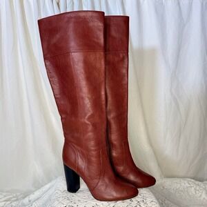 Banana Republic Size 8 Cognac Brown Knee High Boots